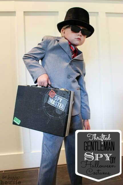 Thrifted Gentleman Spy DIY Halloween Costume – The Happy Housie - Halloween Costumes: The 15 Cutest Ideas for Kids featured on Kenarry.com 