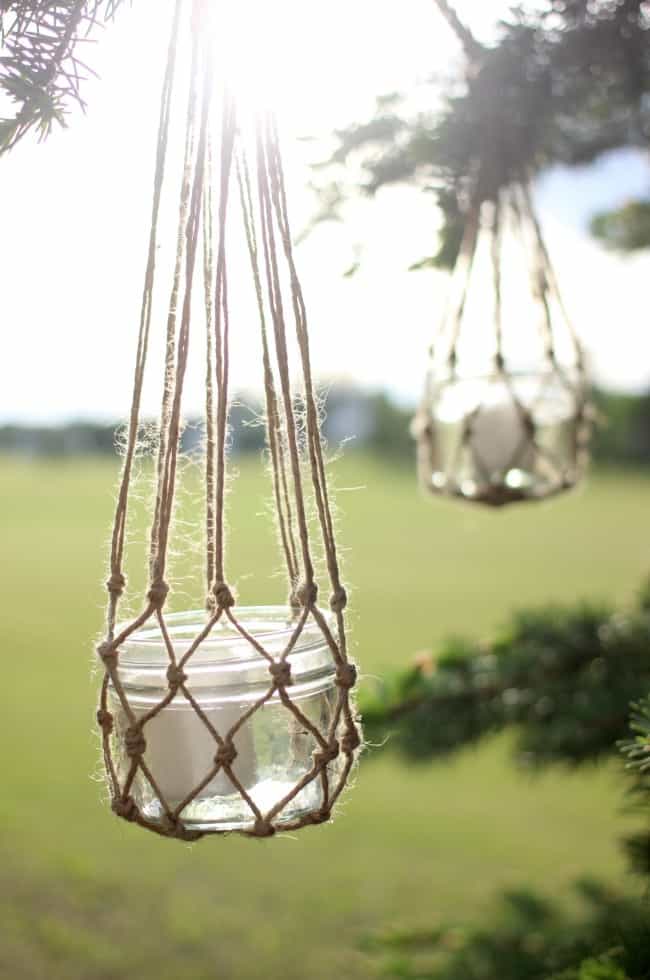 Jute String Lanterns – Love Create Celebrate - Jute Craft Ideas / DIY Projects with Twine featured on Kenarry.com