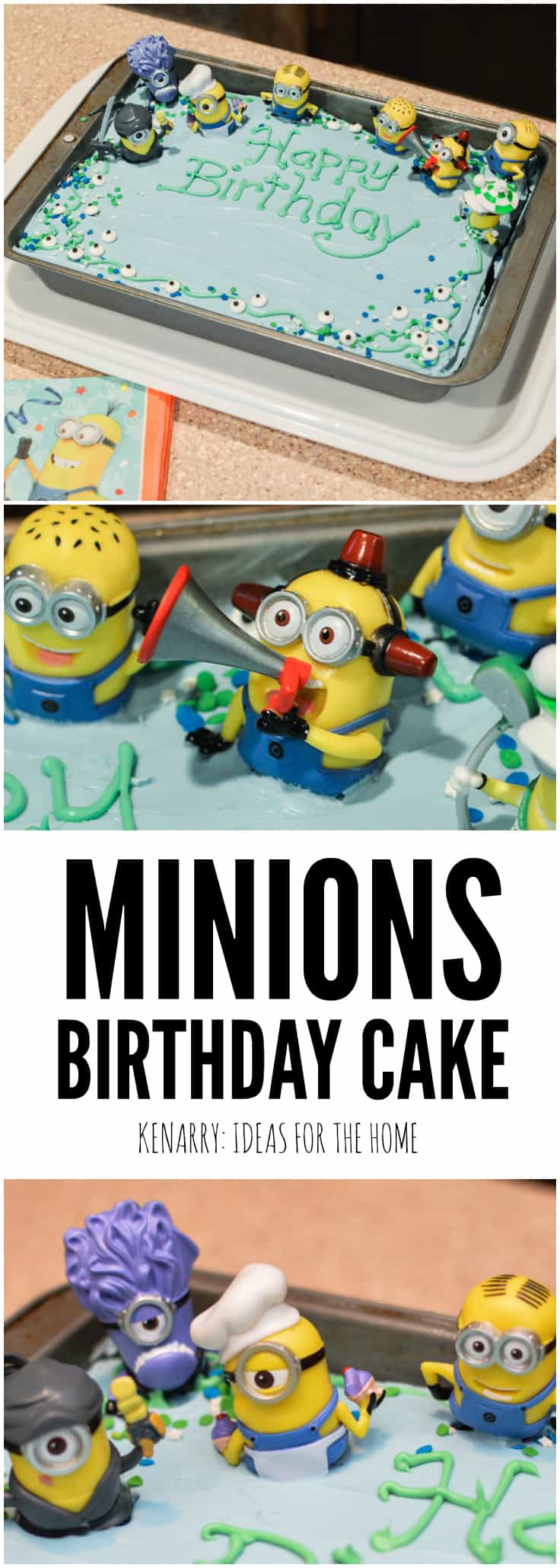 Does your child love the hilarious Minions from the Despicable Me movies? Learn how to make a super easy Minions Birthday Cake for a kid's party with this cake decorating tutorial.