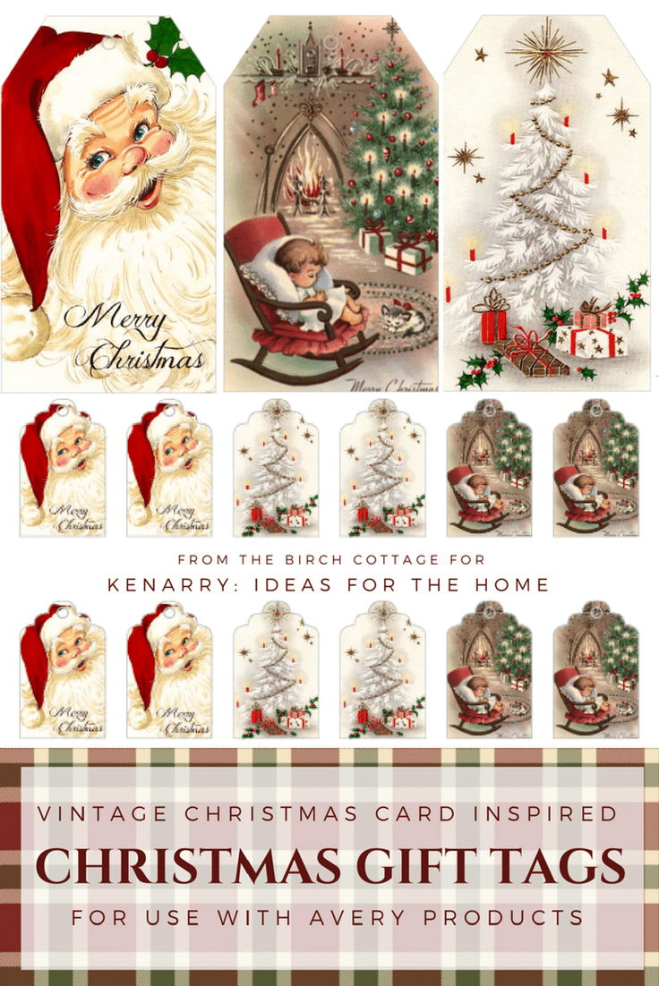Download Free Printable Vintage Christmas Gift Tags For Holiday Wrapping