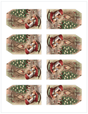 Vintage Christmas Gift Tags from The Birch Cottage - Avery 22802