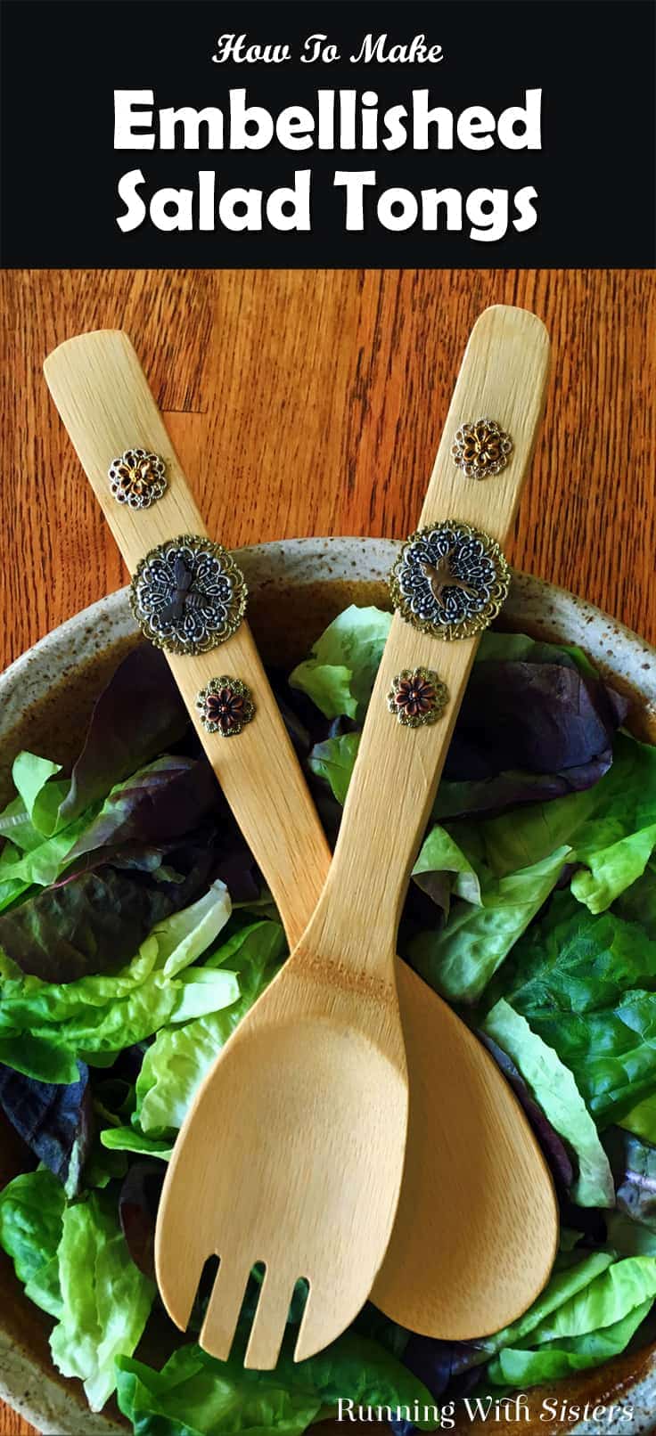 Create Gifty Embellished Salad Tongs using metal filigrees and charms. We'll show you how with this video tutorials and step by step instructions.