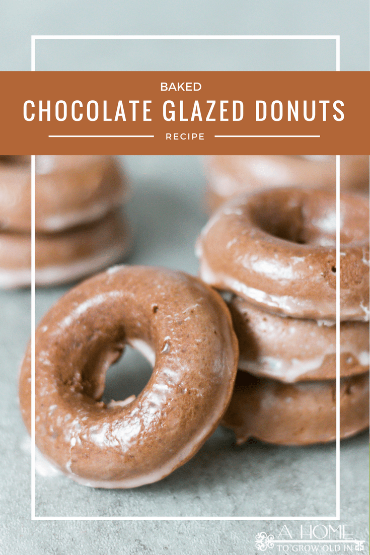 Baked chocolate glazed donuts recipe