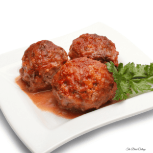 Barbecue Sauce and Grape Jelly Crock Pot Meatballs by The Birch Cottage
