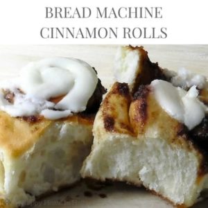 bread machine cinnamon rolls recipe