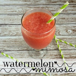 Watermelon Mimosa Recipe; TrishSutton.com