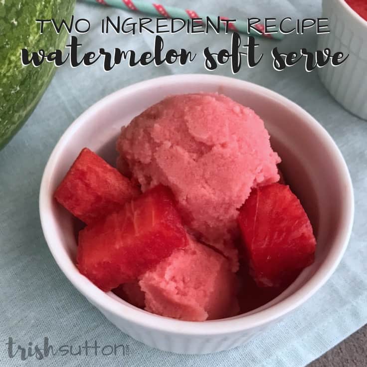 Watermelon Soft Serve Frozen Yogurt | Creamy Two Ingredient Recipe | Easy Dessert Idea for Summer