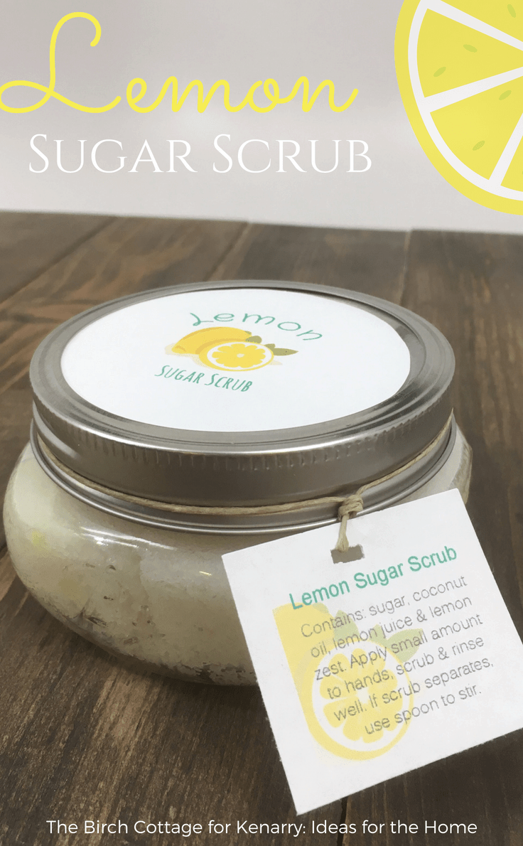 Lemon Sugar Scrub by The Birch Cottage