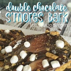 Double Chocolate S'mores Bark; TrishSutton.com