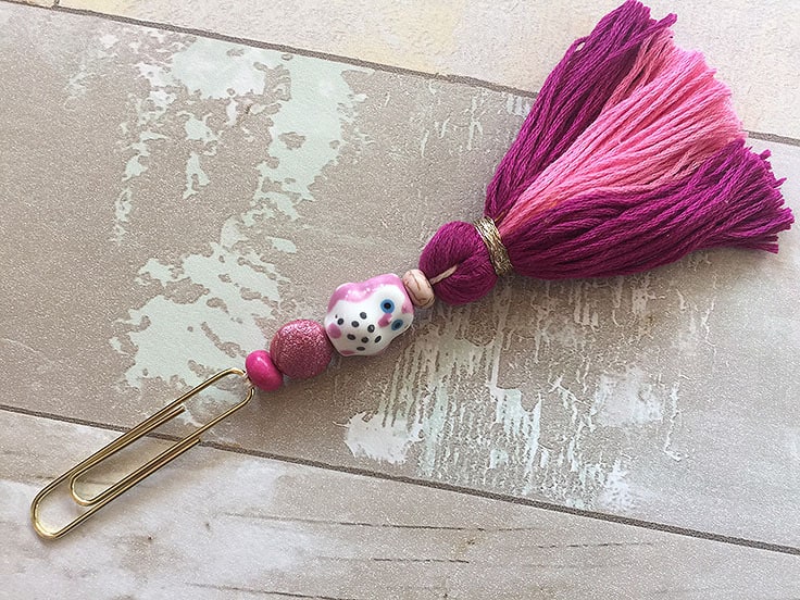 How to Make a Tassel and Beaded Bookmark
