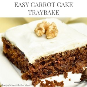 Easy Carrot Cake Traybake Recipe