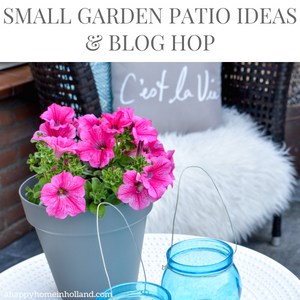 small garden patio ideas and blog hop