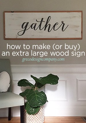 How to Make a large Wood sign