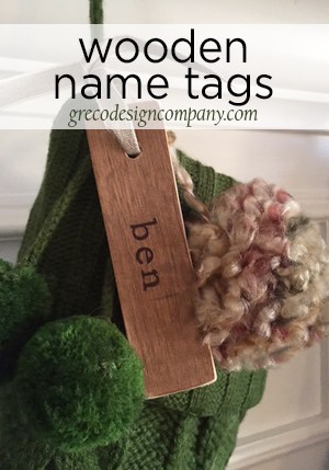 Wooden Name Tags