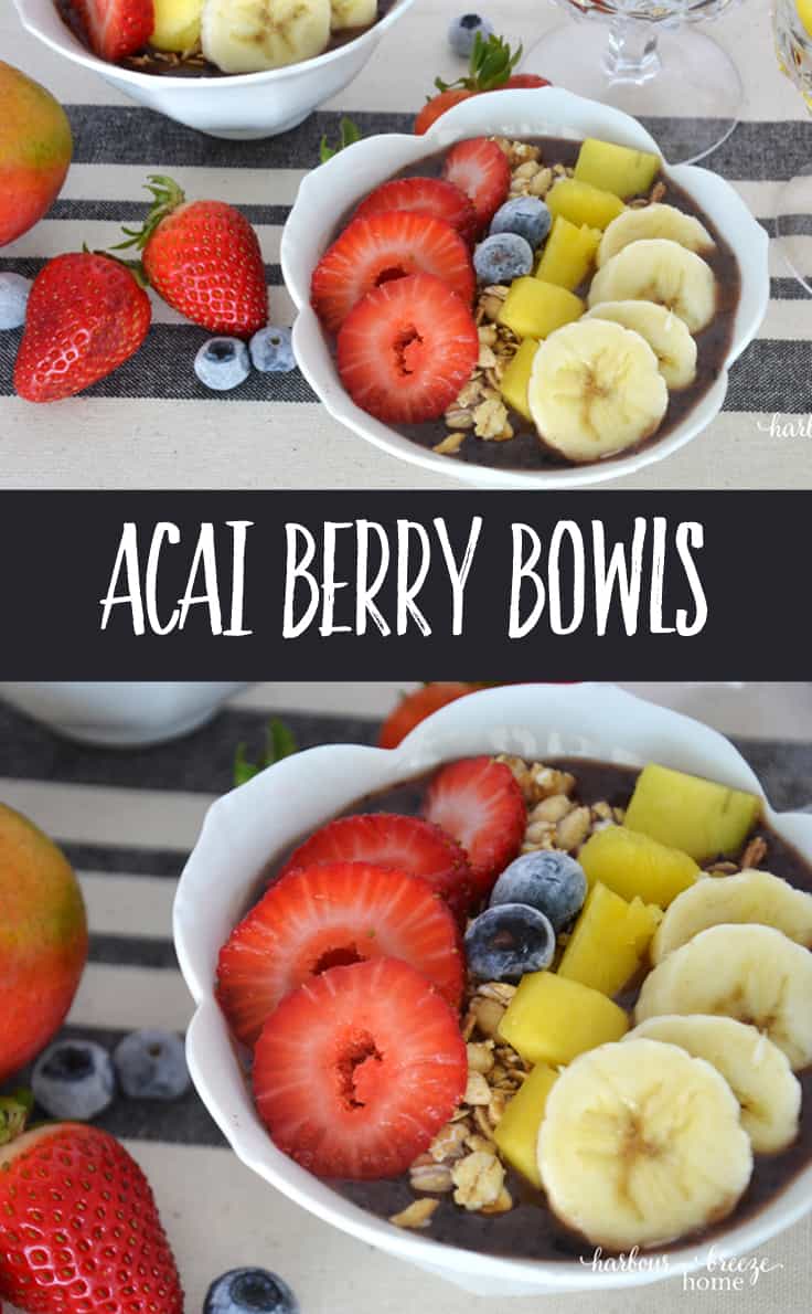 These Acai Berry Bowls are a delicious and nutritious treat. Packed with fresh flavor, they are a great snack or breakfast idea.
