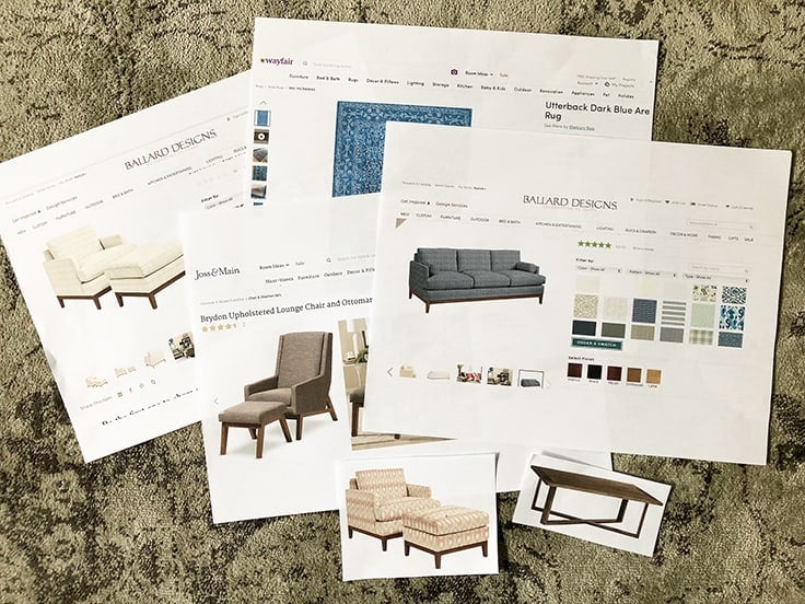 All the details on how to make a DIY inspiration board when designing a room to help you streamline your design choices, make better decisions on your ideas, stay within your budget, and save you time. #inspirationboard #homedecor #bedroom #kitchen #livingroom #bathroom #kenarry