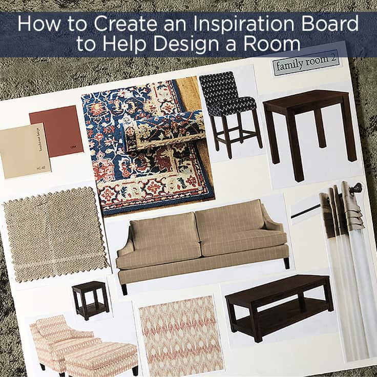 All the details on how to make a DIY inspiration board when designing a room to help you streamline your design choices, make better decisions on your ideas, stay within your budget, and save you time. #inspirationboard #homedecor #bedroom #kitchen #livingroom #bathroom #kenarry