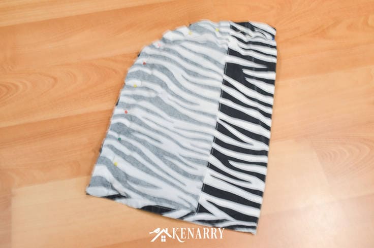 Create an easy kids zebra costume for your wild jungle animal to wear for dress-up or Halloween using this tutorial with free printable diy mask template.