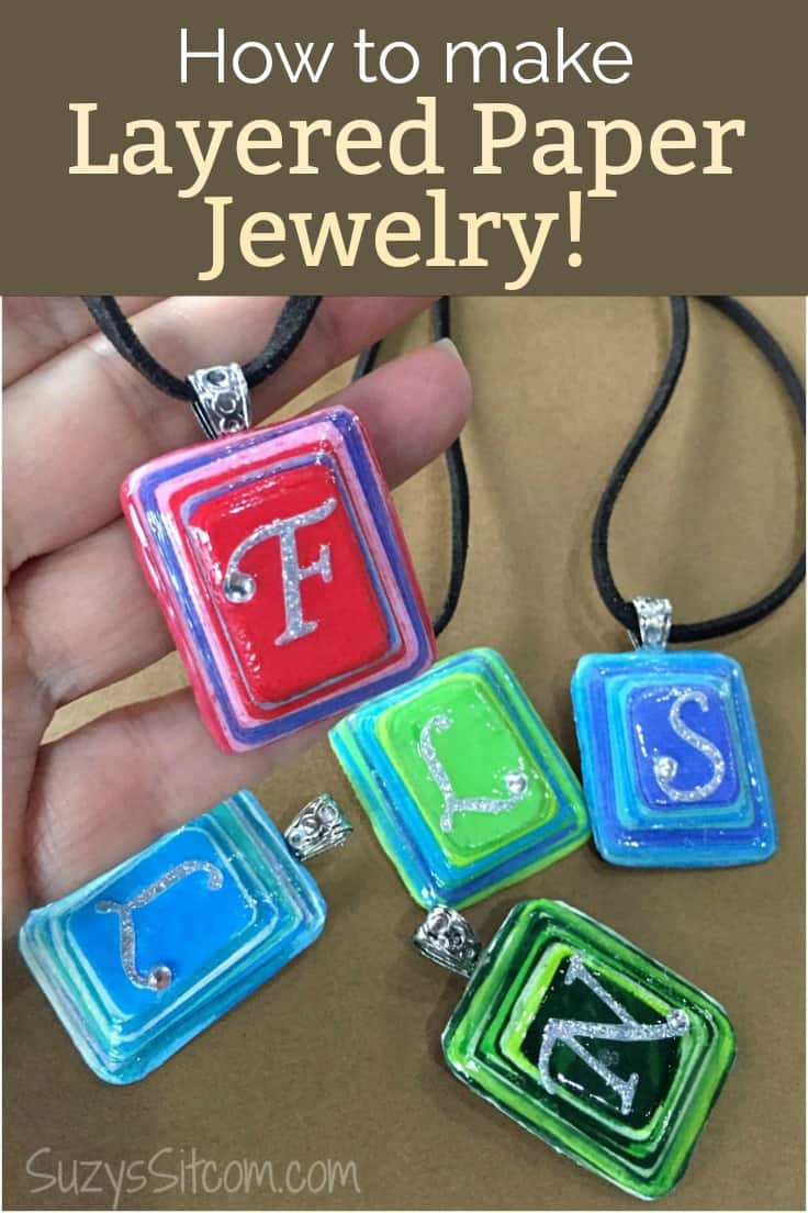 How to Make Layered Paper Jewelry