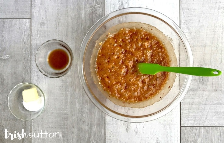 Simple Peanut Brittle Microwave Recipe; TrishSutton.com