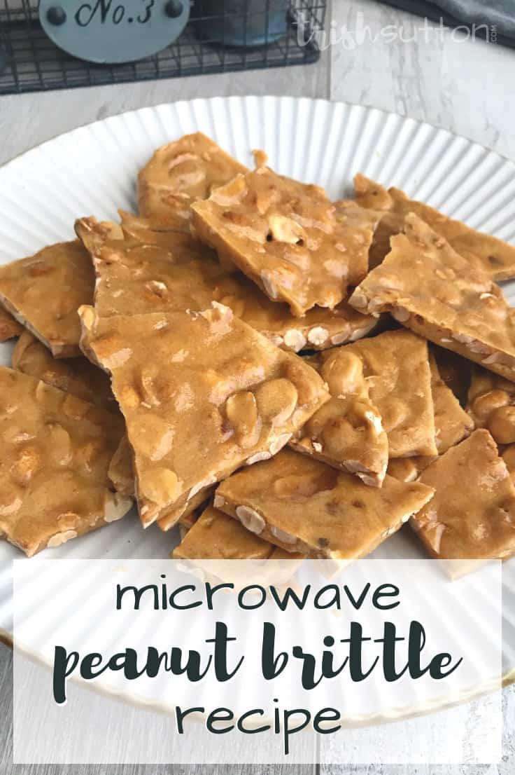 This Simple Peanut Brittle Microwave Recipe is a homemade holiday game changer. Learn how to make an easy recipe that tastes just as good as the stovetop and candy thermometer version. #peanutbrittle #holidaybaking #kenarry
