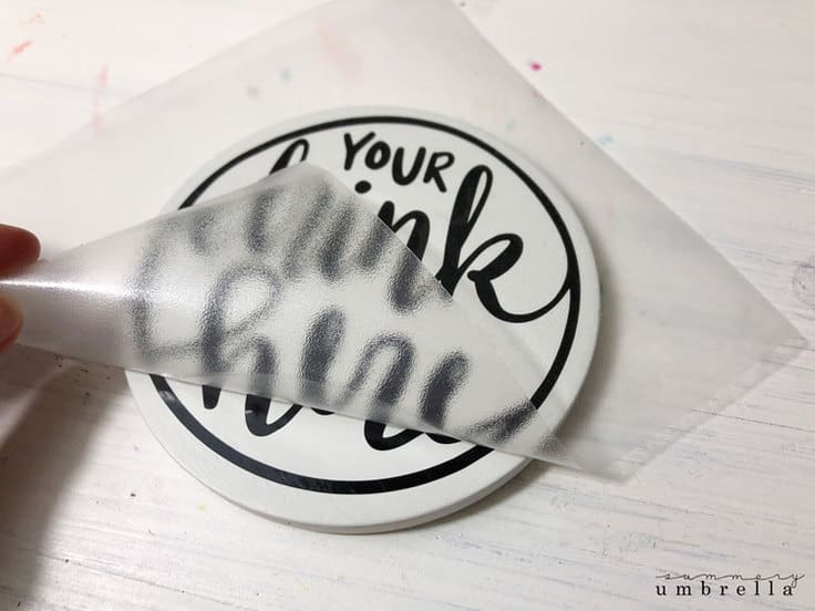 hand lettered drink coaster tutorial