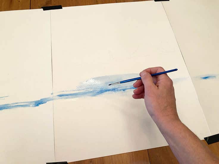 How to Make an Abstract Watercolor Triptych
