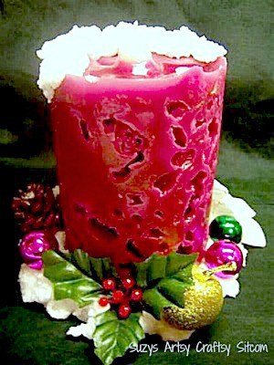 How to make ice candles!  Beautiful holiday decor. 