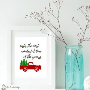 Tis the Most Wonderful Time of the Year Print by The Birch Cottage