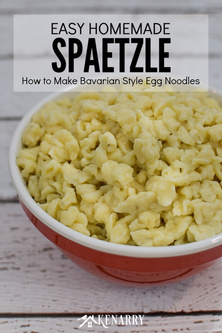 Easy Homemade Spaetzle - How to make Bavarian-style egg noodles 
