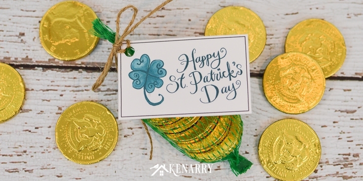 Celebrate the luck of the Irish with free printable Happy St. Patrick's Day gift tags featuring a shamrock or four leaf clover, perfect for party favors and treats!