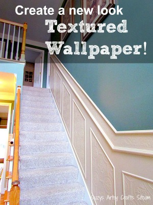 How to use paintable textured wallpaper to create a new look!