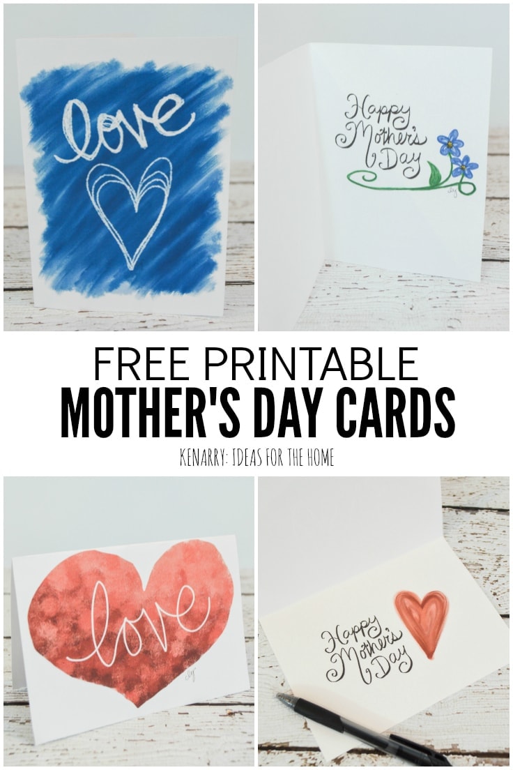 Show your mom you love her with one of these free printable Mother's Day cards. Attach a gift card, chocolates or flowers for a simple and easy gift idea.