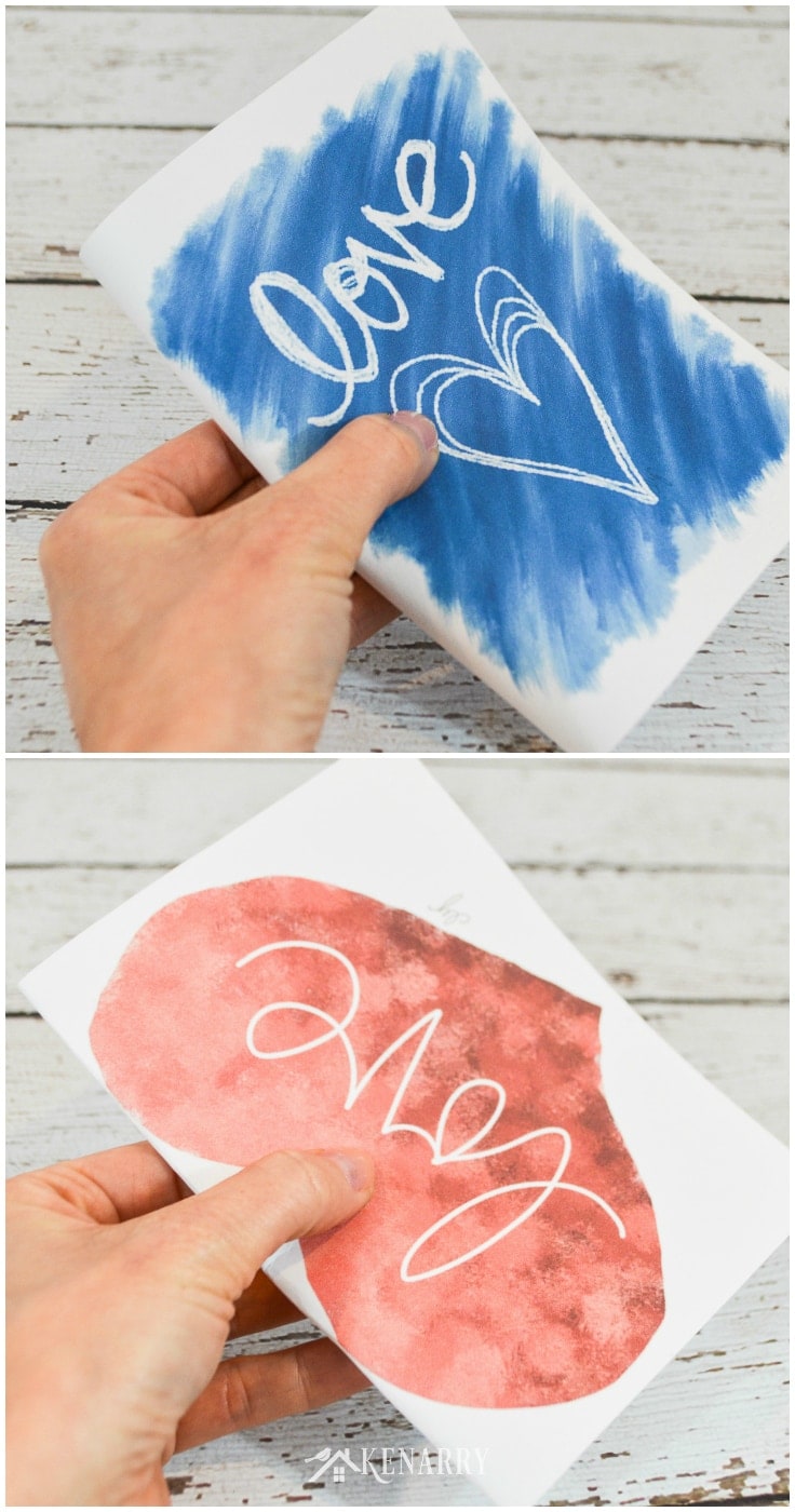 How to fold the DIY printable  mother's day cards. 