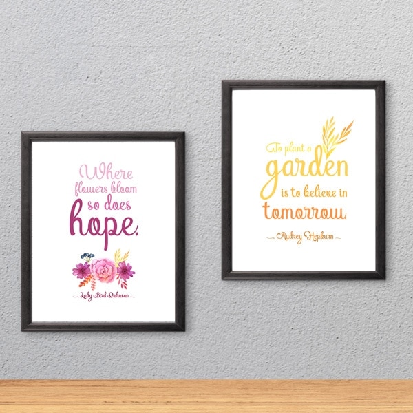 Click this photo to find printable spring wall art quotes. 