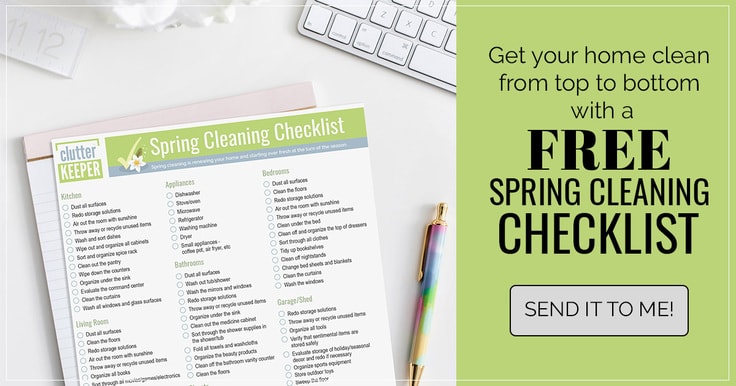 Get your home clean from top to bottom with a FREE Spring Cleaning Checklist