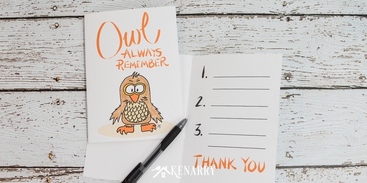 With this free printable thank you note for teacher appreciation, your child can write 3 things "owl always remember" from this school year.