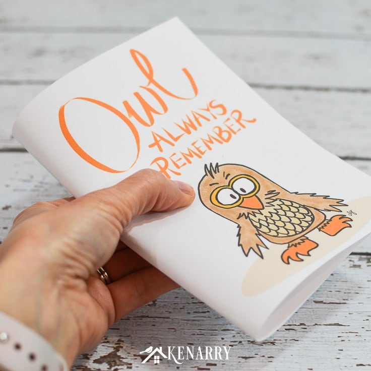 With this free printable thank you note for teacher appreciation, your child can write 3 things "owl always remember" from this school year.