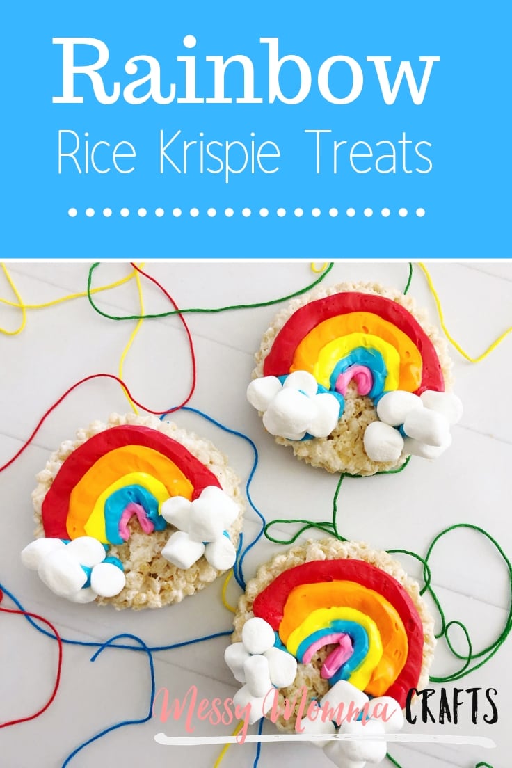 These Easy to Make - Rainbow Rice Krispie Treats are full of color and are really tasty. You'll want to eat the whole batch.
