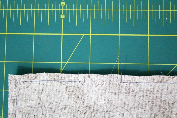 close up of the seam with a gap