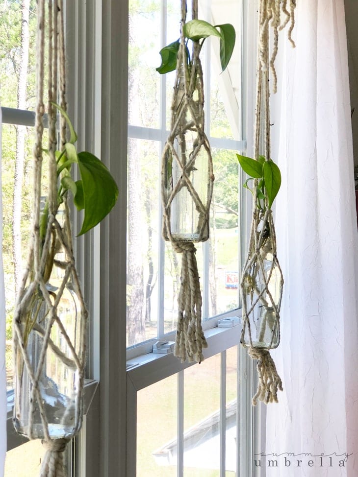 how to make a macrame hanging planter