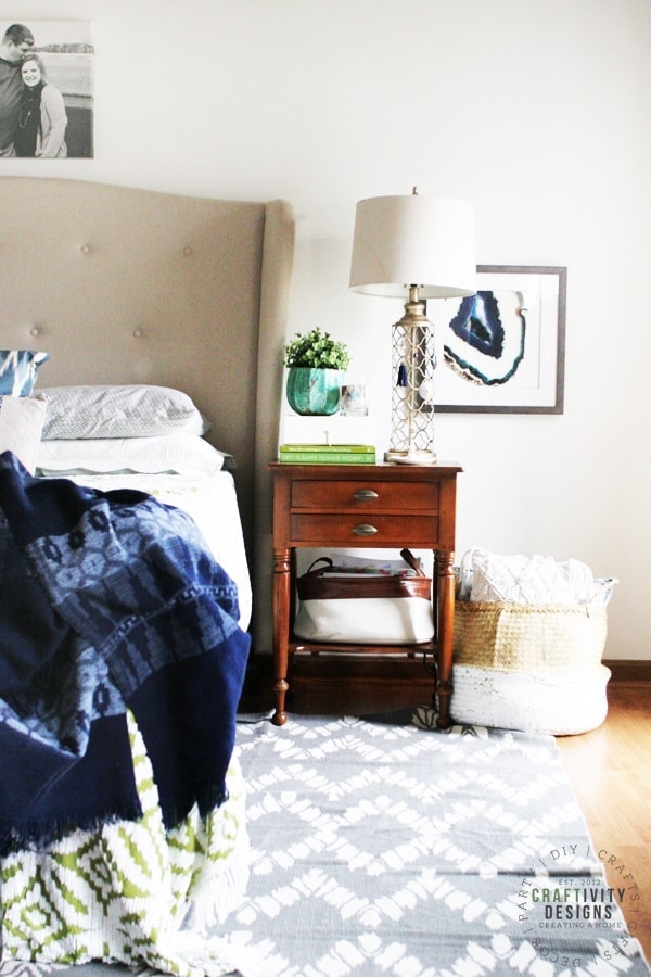 Master Bedroom featuring nightstand decor ideas by Craftivity Designs 