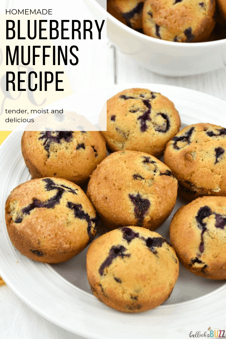 Easy Homemade Blueberry Muffins recipe