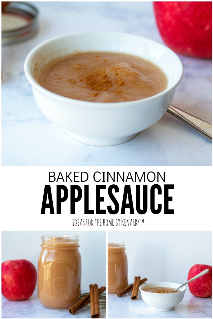 Baked Cinnamon Applesauce | Ideas for the Home by Kenarry