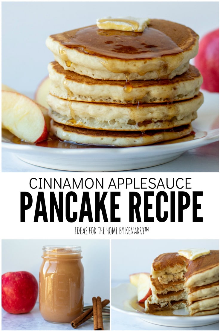 Cinnamon Applesauce Pancake Recipe | Ideas for the Home by Kenarry