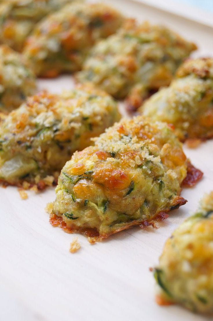 Zucchini tots from Old House to New Home.